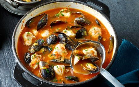 Mussel, Hake and Tomato Soup